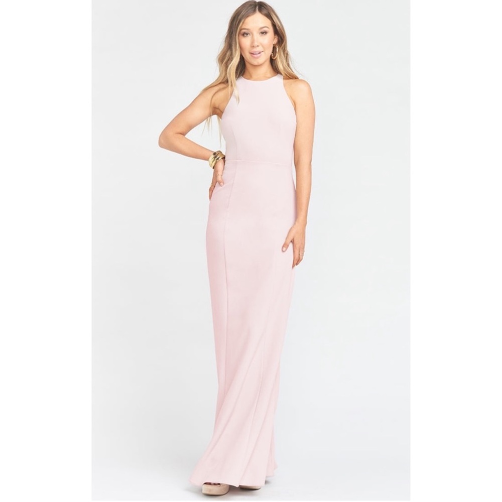 Show Me Your Mumu Chicago High Neck Gown Vintage Rose